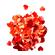 Пневмохлопушка CM060 (Сердечка красные фольгированные) 60 см